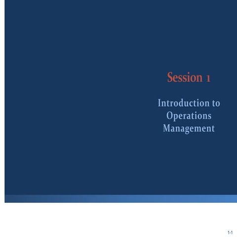 Introduction to Operations Management by Stevenson | PPT
