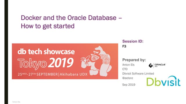 Docker and the Oracle Database