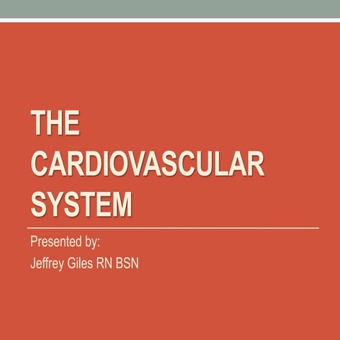 A&P -The Cardiovascular System