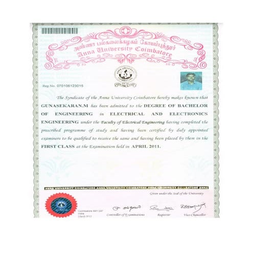 BE marksheet | PDF