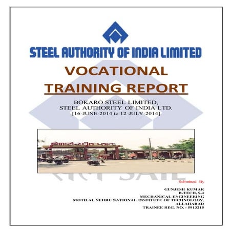 VOCATIONAL TRAINING REPORT