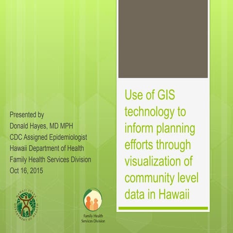 Use of GIS Technology to Inform Planning Efforts Through Visualization of Com...