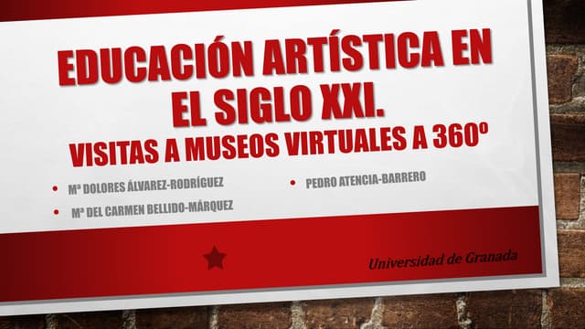 Educación artística en el siglo XXI. Visitas a museos virtuales a 360º