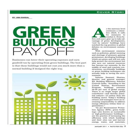 My views on Green Buildings Payoff