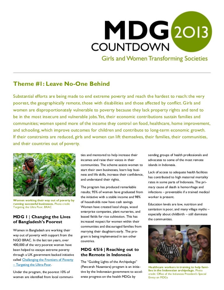 Millennium development goals 2000 image