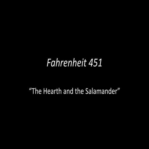 The Hearth and the Salamander