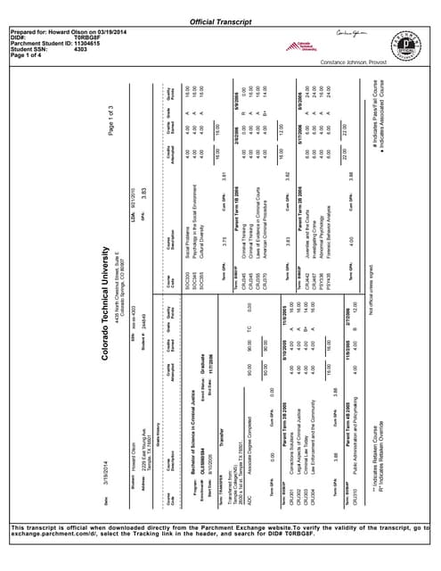 CTU Transcript | PDF