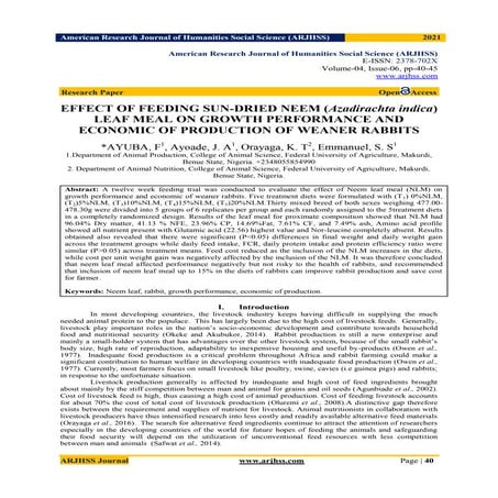 The utilization of water hyacinth (Eichhornia crassipes) as a ...