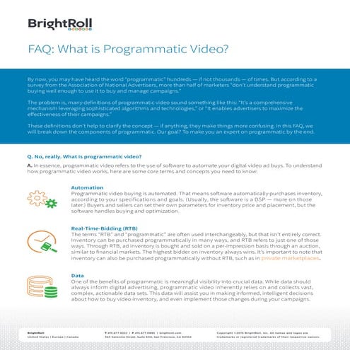 FAQProgrammaticVideo