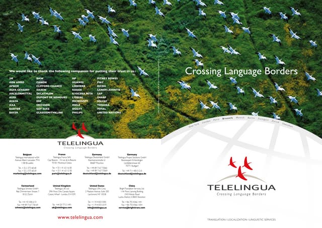 Telelingua Corporate Brochure - EN