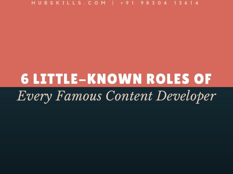content developer
