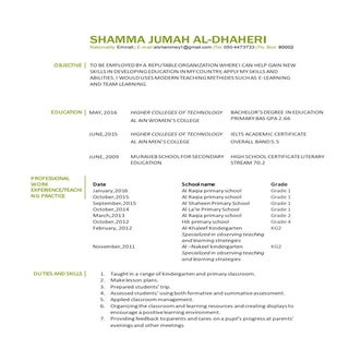 Shamma CV