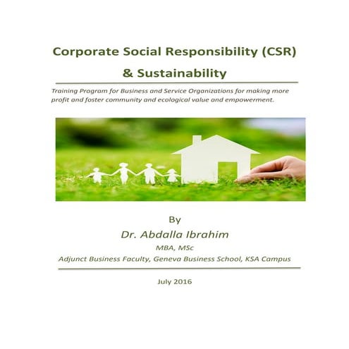 Corporate Social Responsibility & Business Ethics Training Program