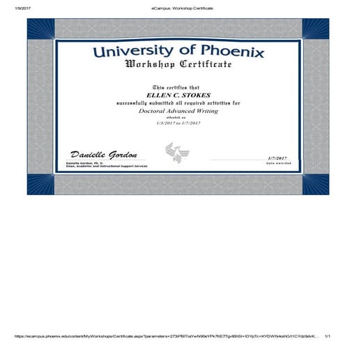 Doctoral Advanced Writing - 010817