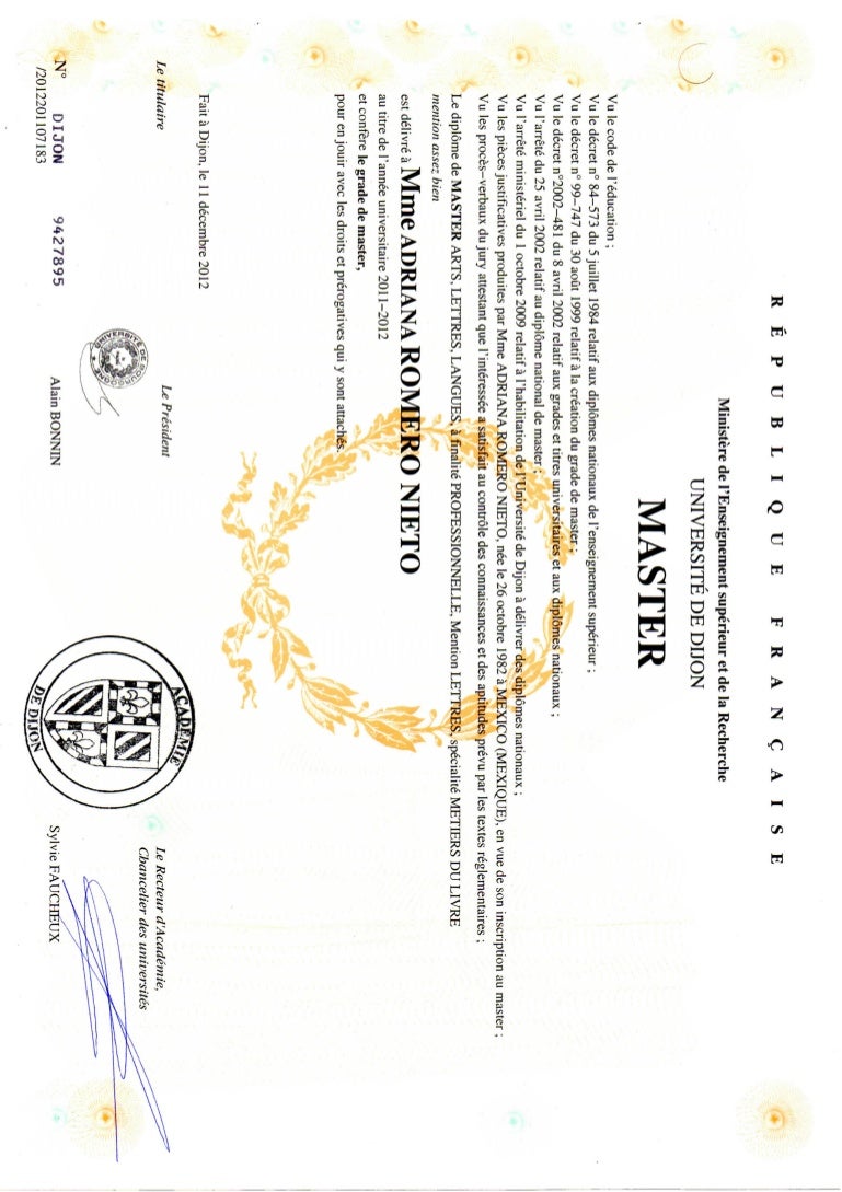 Diploma Masterrecto