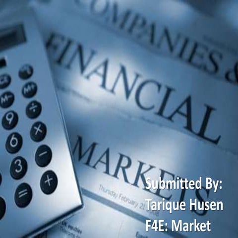 Financial Market: A Brief overview 