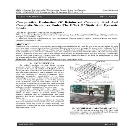 Comparative Evaluation Of Reinforced Concrete, Steel And Composite Structures...