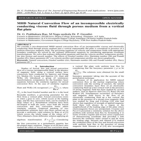 MHD Natural Convection Flow of an incompressible electrically conducting visc...