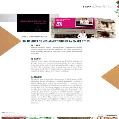 Neo Smart City Andorra Digital Out of Home