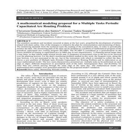 A mathematical modeling proposal for a Multiple Tasks Periodic Capacitated Ar...