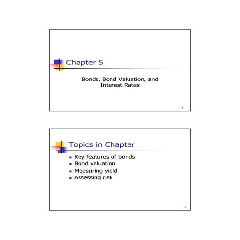  ch 05 Bond valuation
