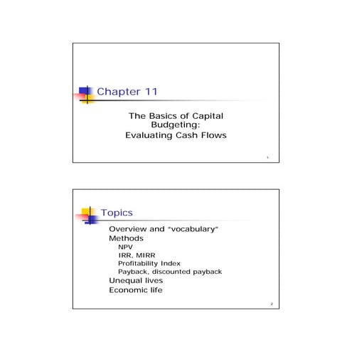 ch 11 Capital budgeting