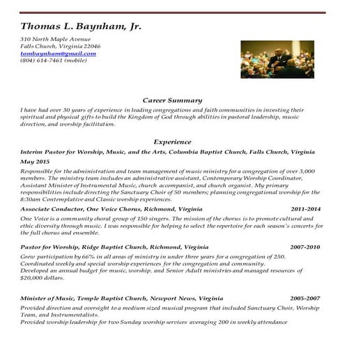 Tom's resume rev.July 2015