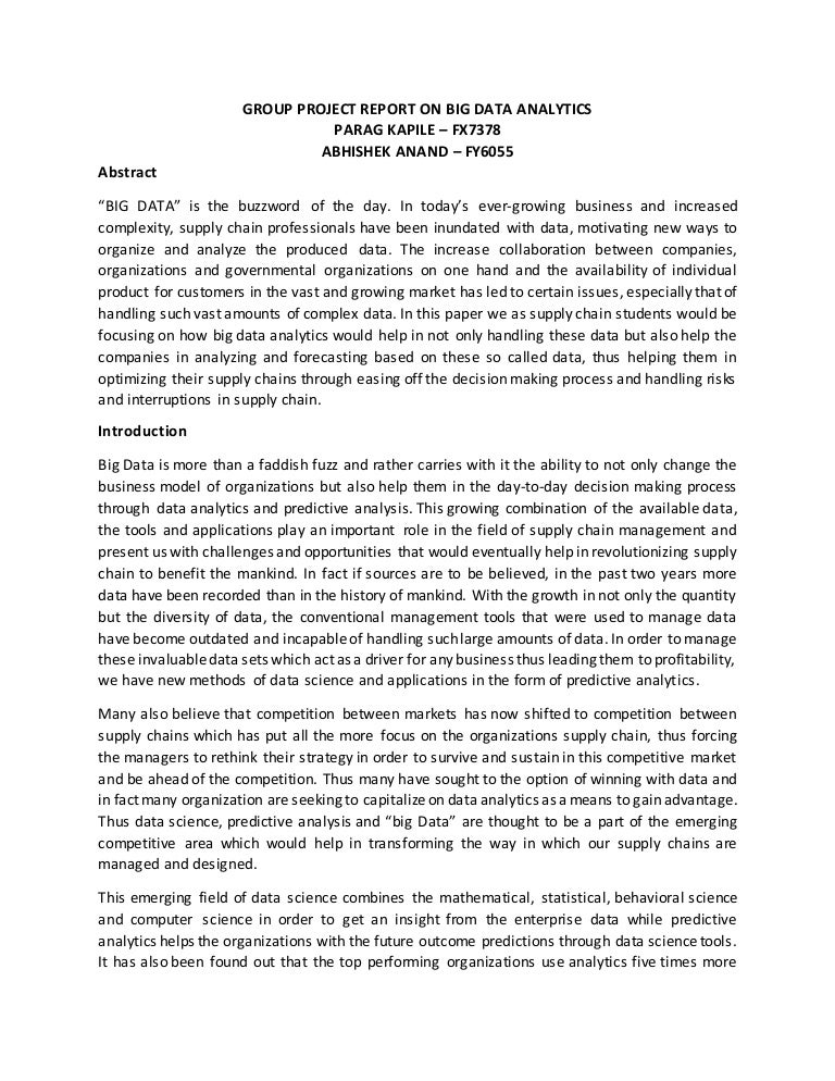 Declaration for group project report image