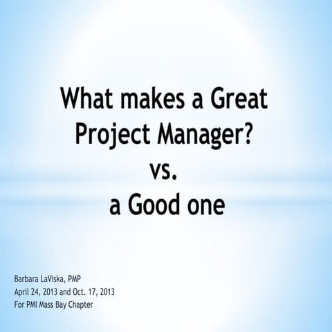 Certificate Great Project Leadership, Five Essentials | PDF