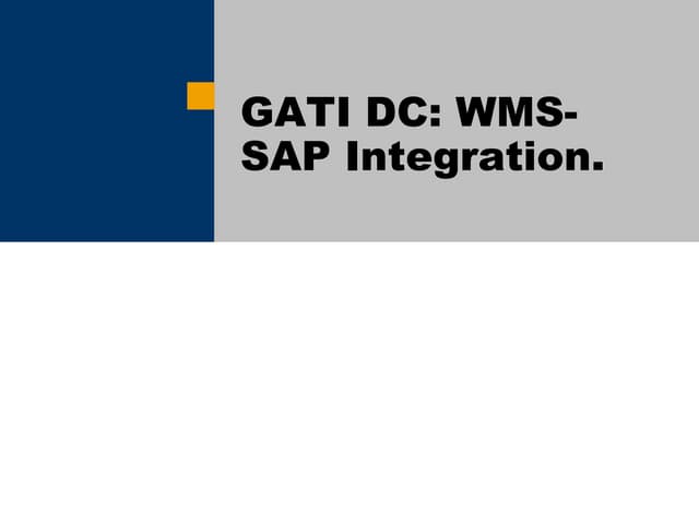 GATI_SAP_WMS_Integration
