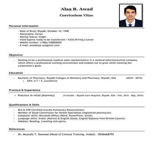 Alaa Awad CV | PDF