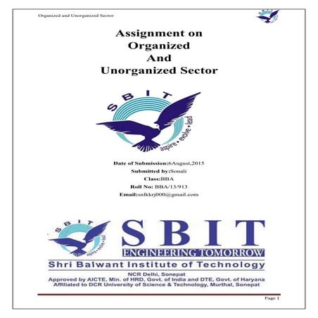 organized and unorganized sector