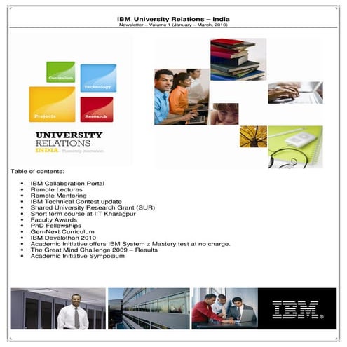 IBM_University_Relations_Newsletter_Q1_2010