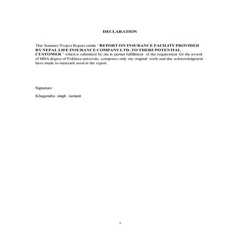 DECLARATION | DOCX