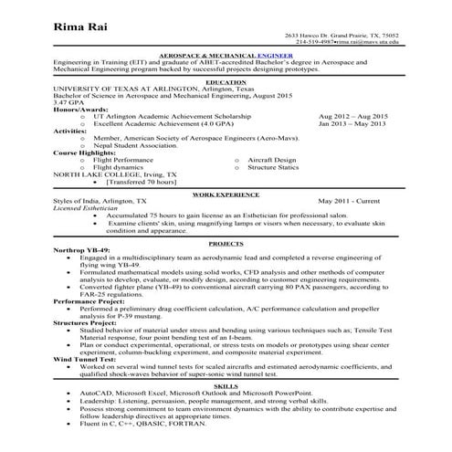 Aerospace Enineering