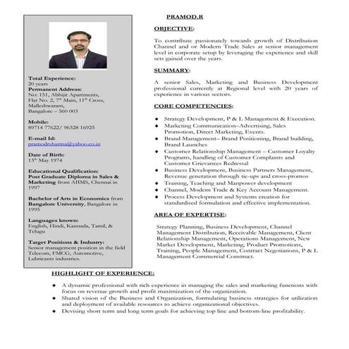 Resume - Pramod'16
