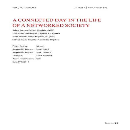 Ericsson Project FINAL Final Report