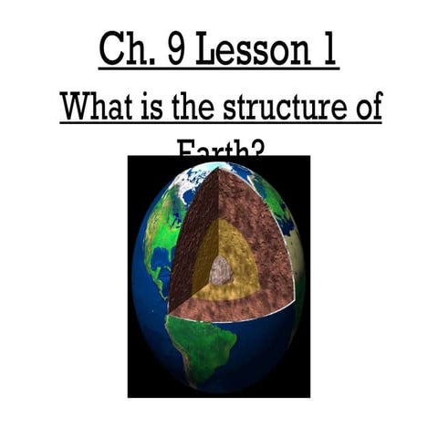 5th Grade Ch  9 Lesson 1 What Is The Structure Of Earth