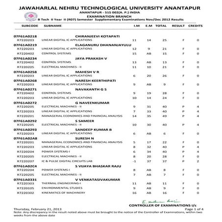 II YEAR B.TECH. II SEM (R07) SUPPLE. NOV/DEC-2012