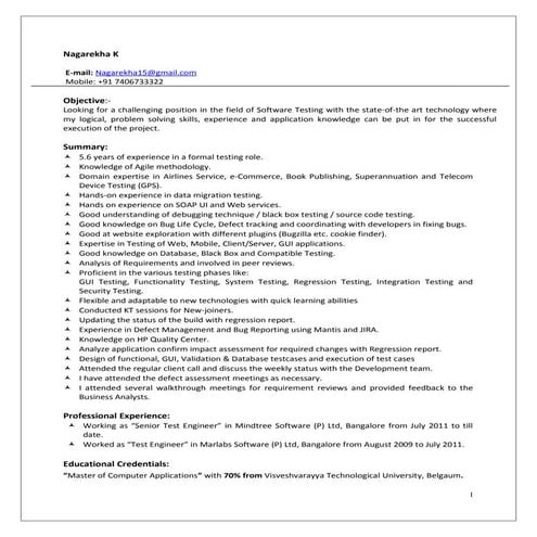 Nagarekha_Software_Testing_5.6 Yrs