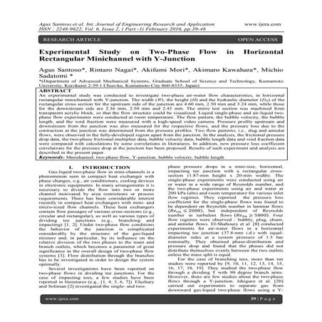 Experimental Study on Two-Phase Flow in Horizontal Rectangular Minichannel wi...
