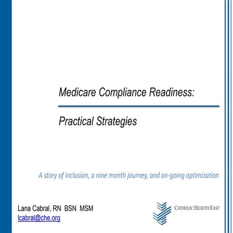 Cabral_Medicare Compliance Readiness_ACMA 2012