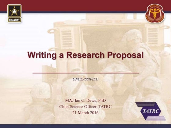 Writing a research proposal | PPT