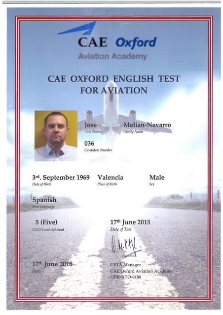 OXFORD ENGLISH TEST AVIATION ICAO