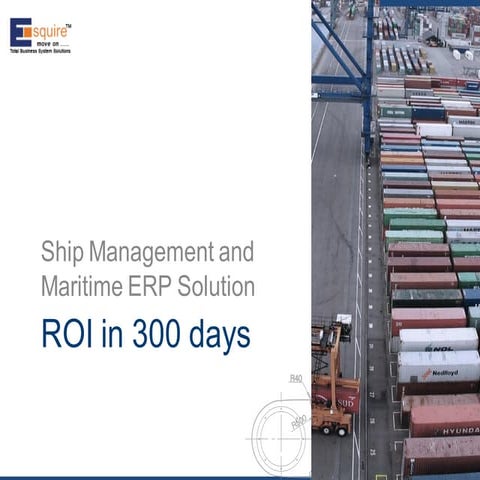 Ship Management ERP and Advisory