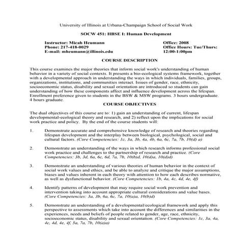 SOCW 451 Summer 2014 Syllabus