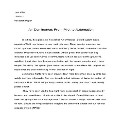 Research paper UAVs2012