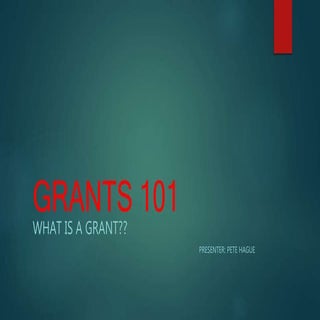 Grants 101
