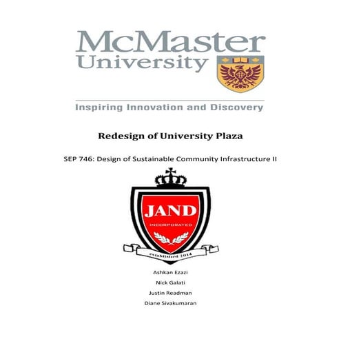 Re Design of Universiy Plaza