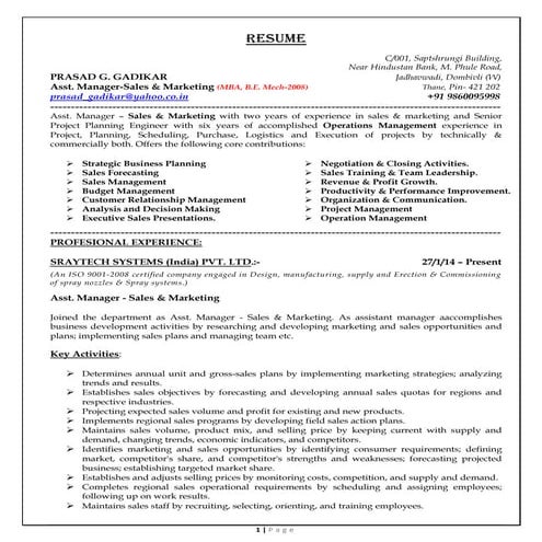 Resume - Altaf Ebrahim Dingankar | PDF